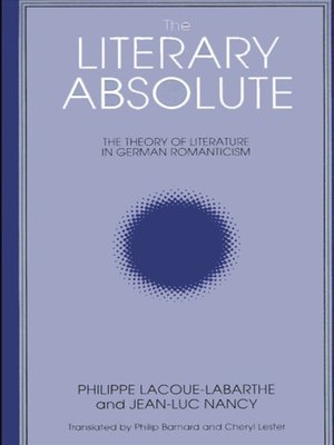 cover image of The Literary Absolute